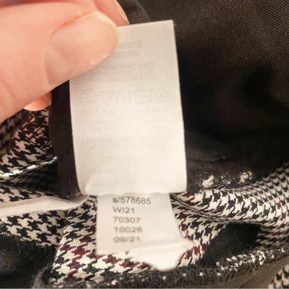 LOFT | NWOT Perfect Skinny Pants In Windowpane, Micro Houndstooth Pattern Sz. 6 - Picture 10 of 12